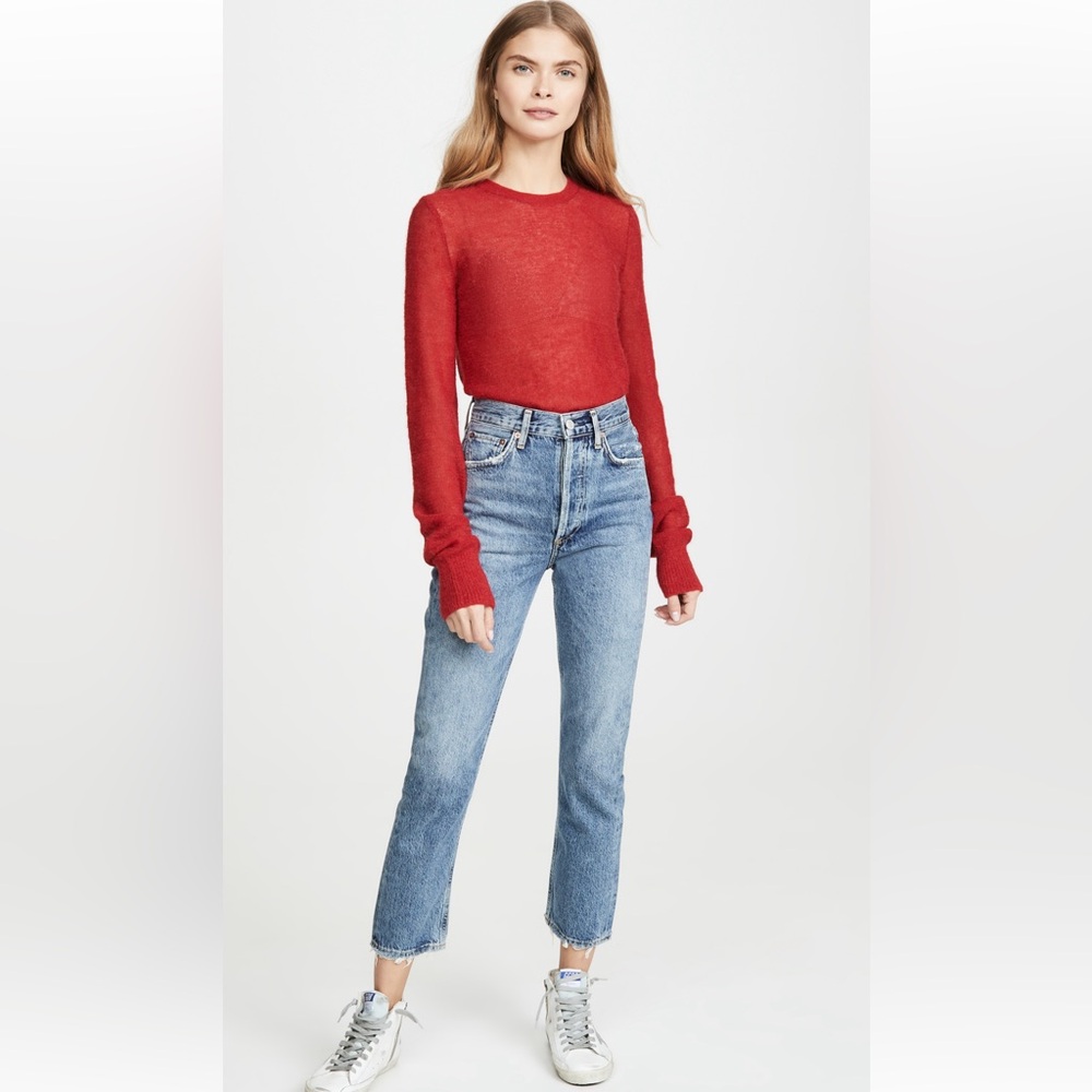 AGOLDE Riley High Rise Straight Crop Jeans in Size 25 Color Frequency - Picture 4 of 6